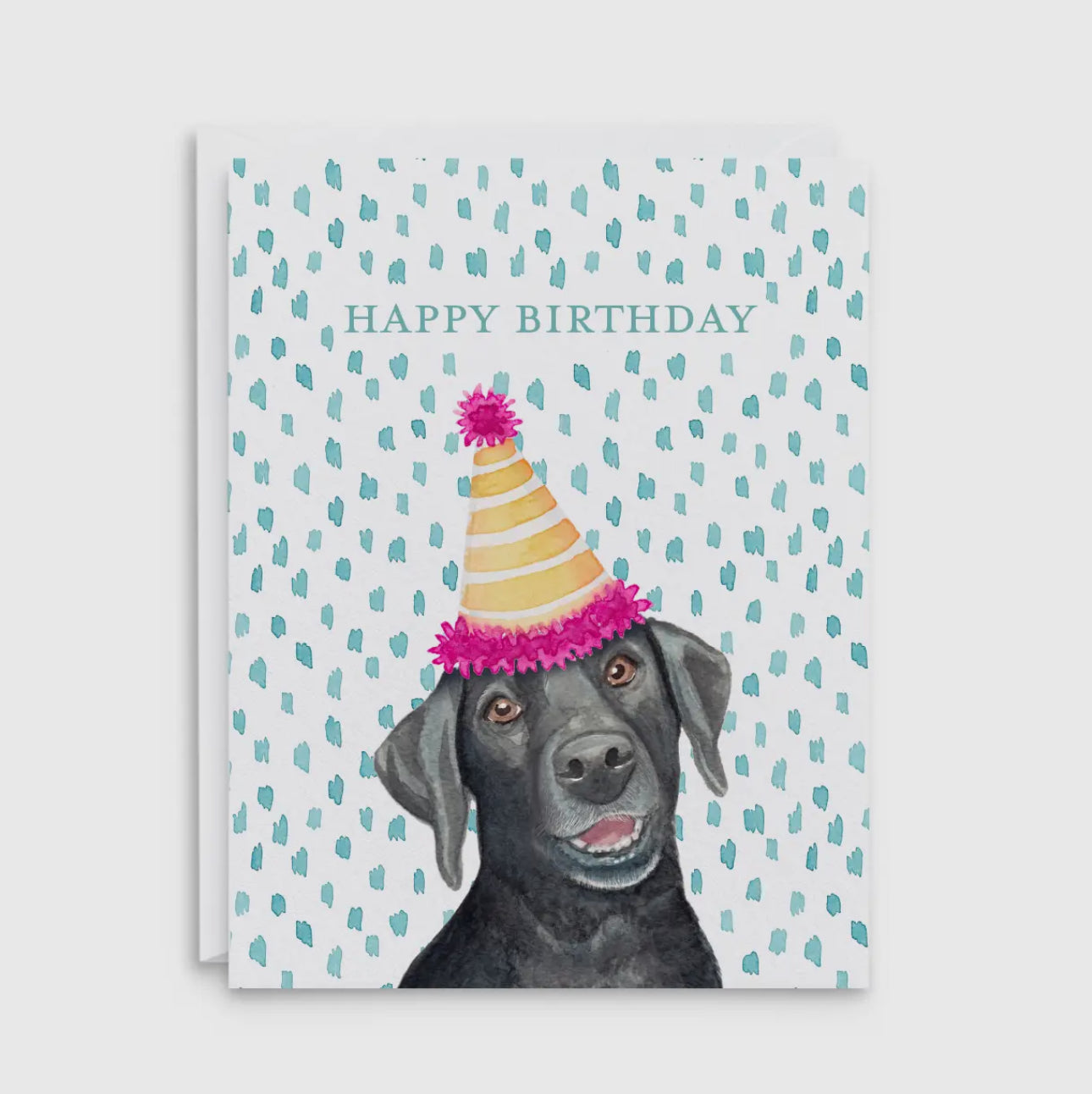 Black Lab Birthday Card