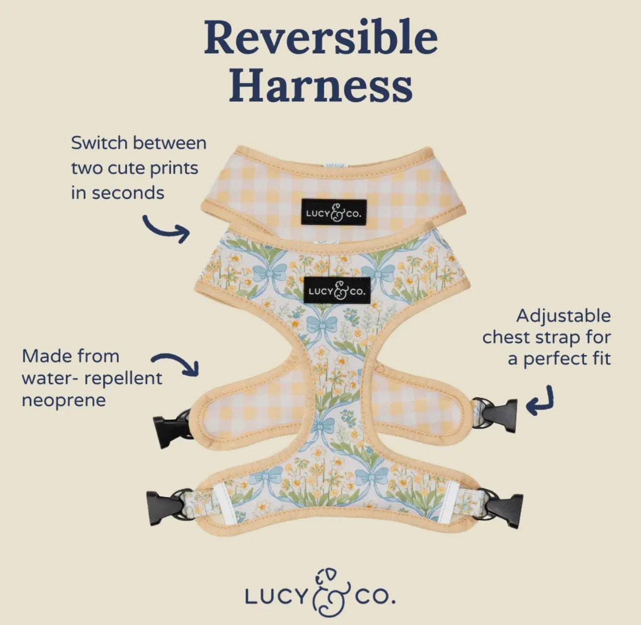 Sunshine & Daffodils Reversible Harness