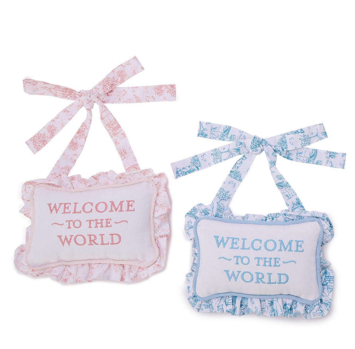 Welcome to the World Door Pillow