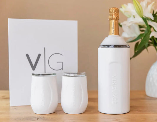 Wine Gift Set with Chiller and Wine Glasses