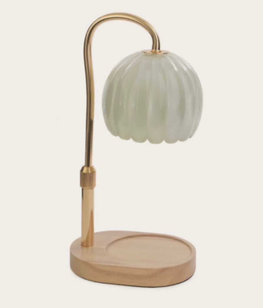 Milk Glass Candle Warmer Lamp