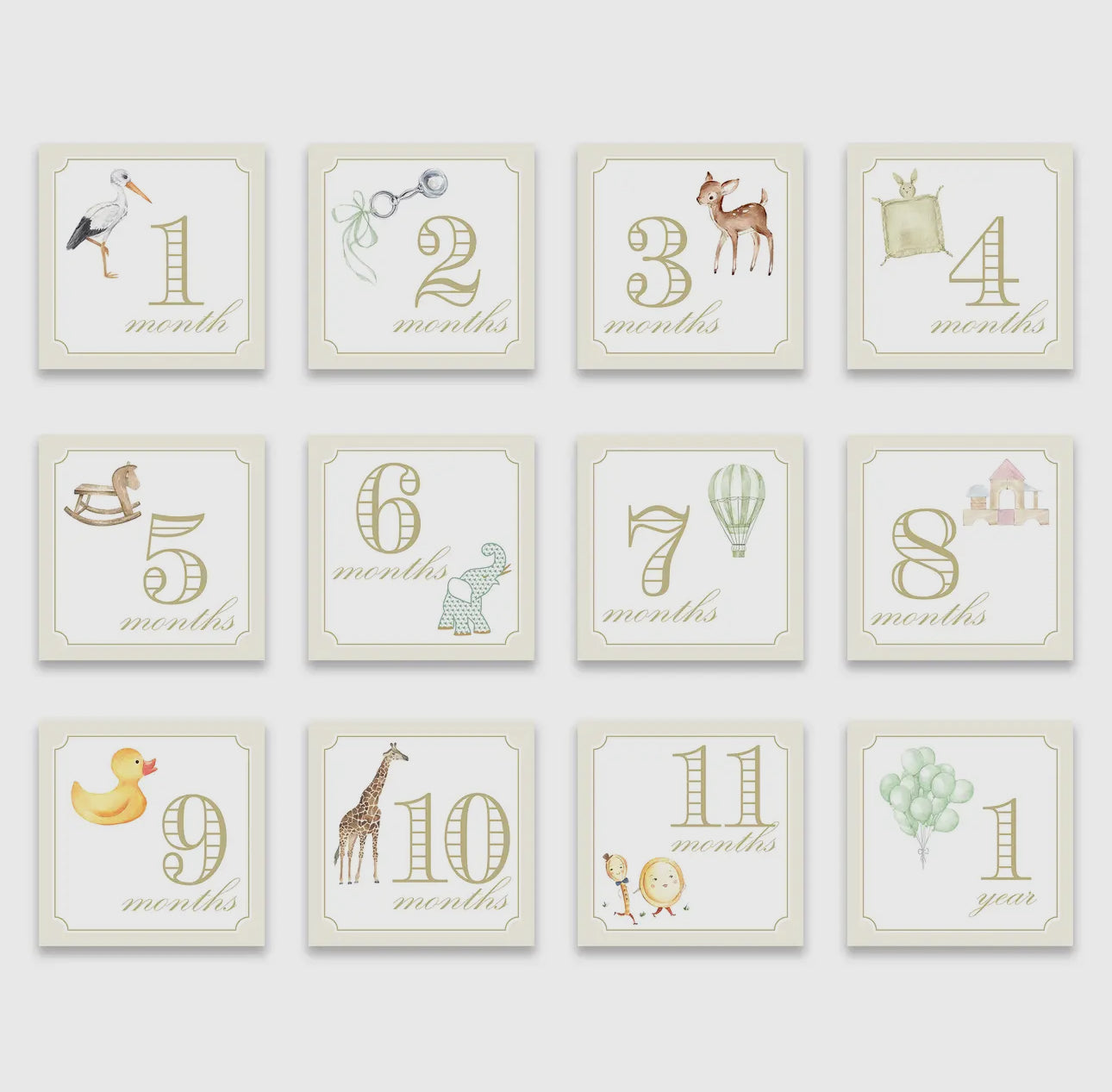 Baby Milestone Cards