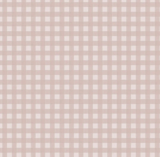 Zippered Footie | Micro Gingham Petal Pink