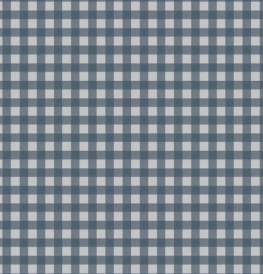 Zippered Footie | Micro Gingham Navy