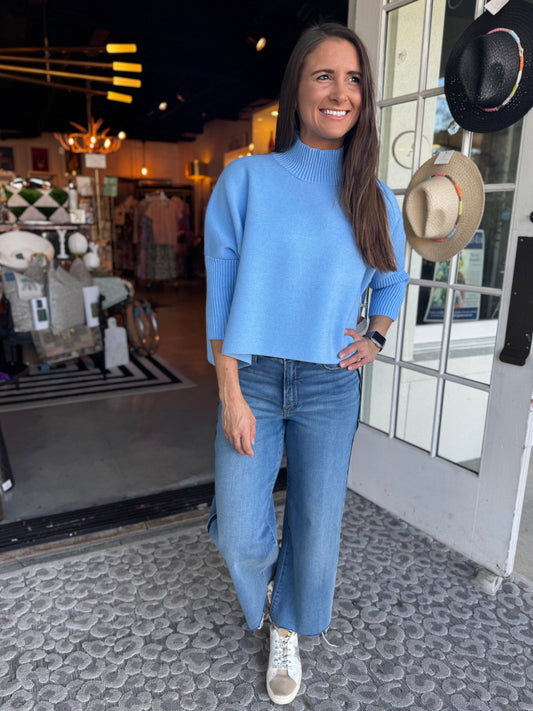 Aja Sweater | Light Blue