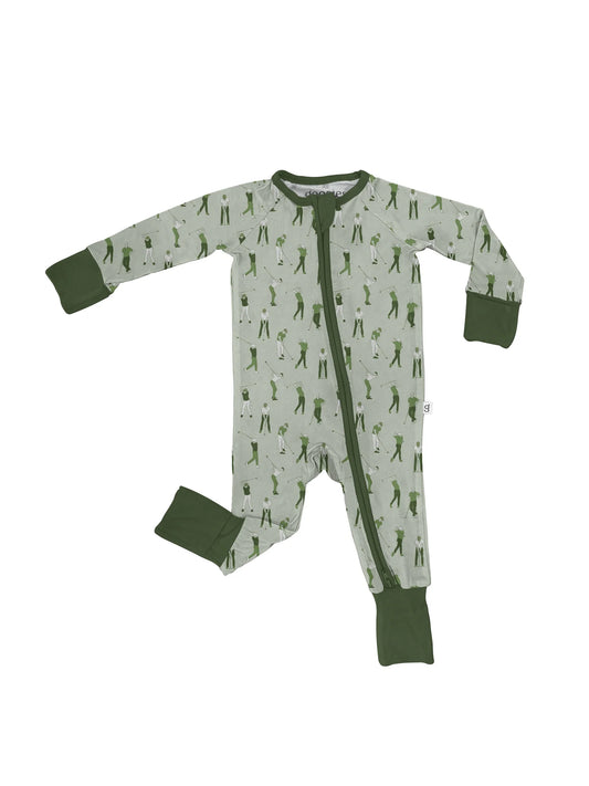 Long Sleeve Zip Pj- Golf