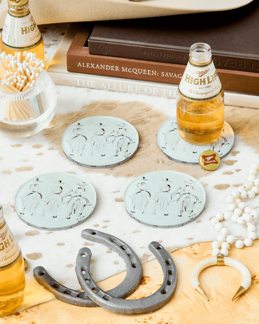 Set of 4 Acrylic Coasters- Three Amigos