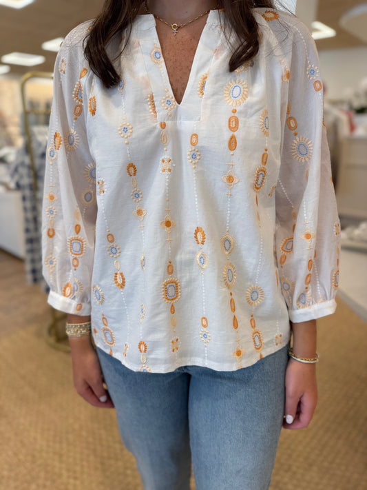 Orange Blouse