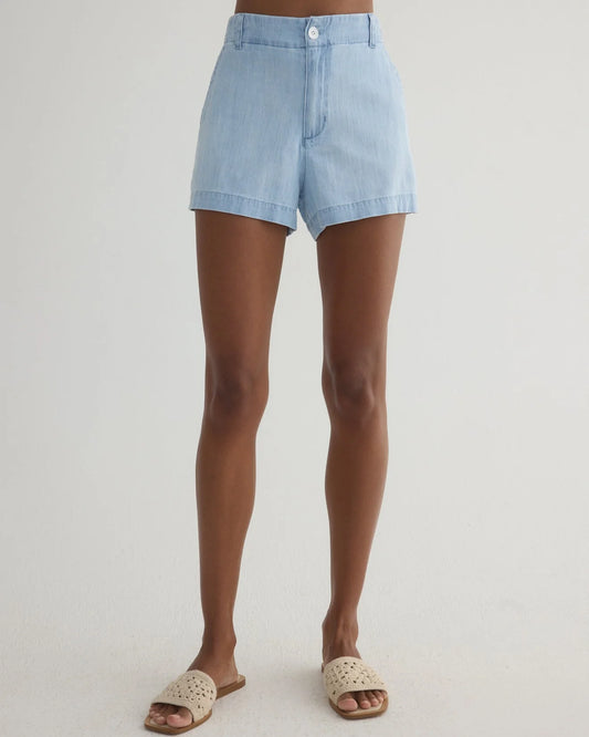 Playa Trouser Short- Coastal Capri Wash