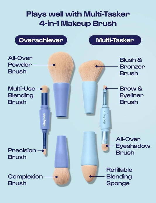Overachiever- 4 in 1 makeup brush