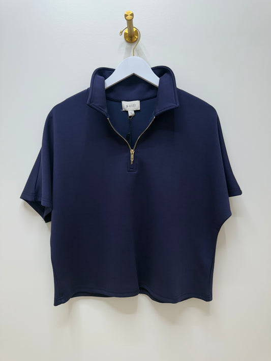 Short Sleeve Quarter Zip