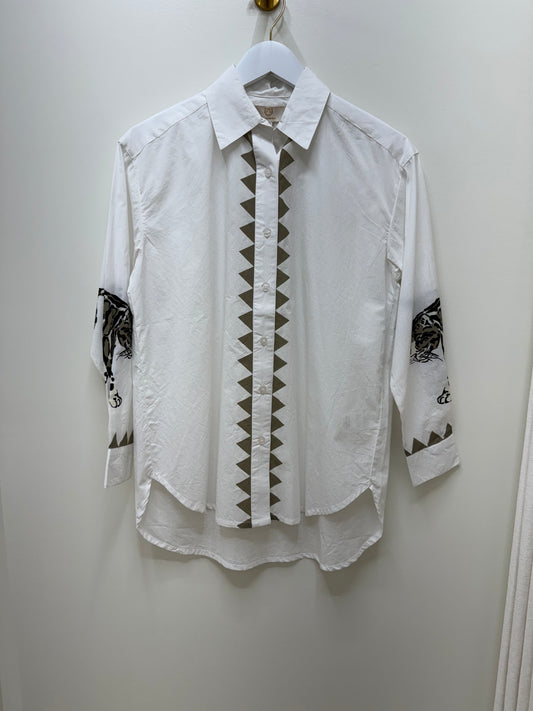 Poplin Shirt | Snow Leopard