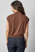 Load image into Gallery viewer, Cap Sleeve Mock-Hickory
