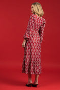 Load image into Gallery viewer, The Natalie Dress - Ribbon Bouquet Red

