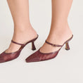 Load image into Gallery viewer, Loyd Heels- Burgundy Mesh
