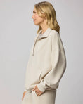 Load image into Gallery viewer, Quarter Zip Sweatshirt- Pale Oak
