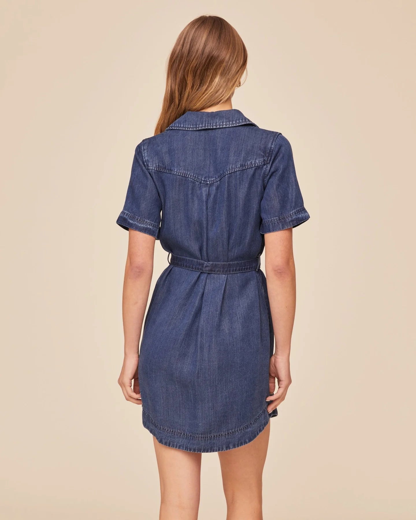 Utility Shirt Dress- Horizon Blue Wash