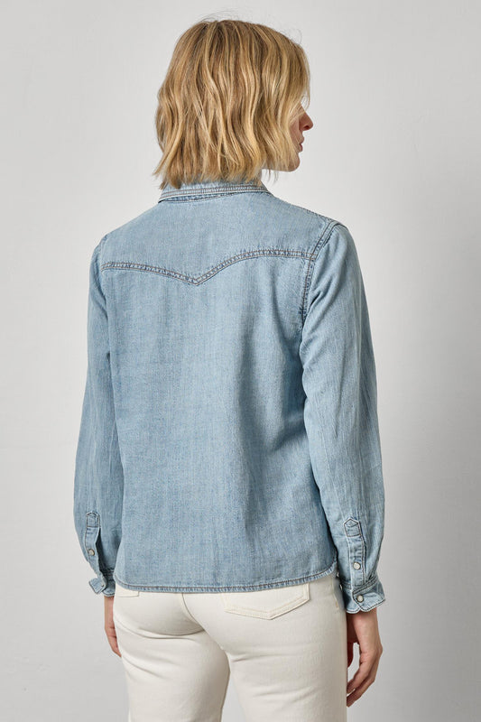 Denim Button Down- Blue Wash