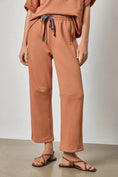 Load image into Gallery viewer, Side Panel Terry Pant- Carob
