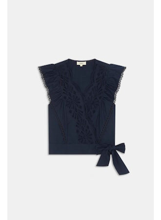 Lila Top- Navy