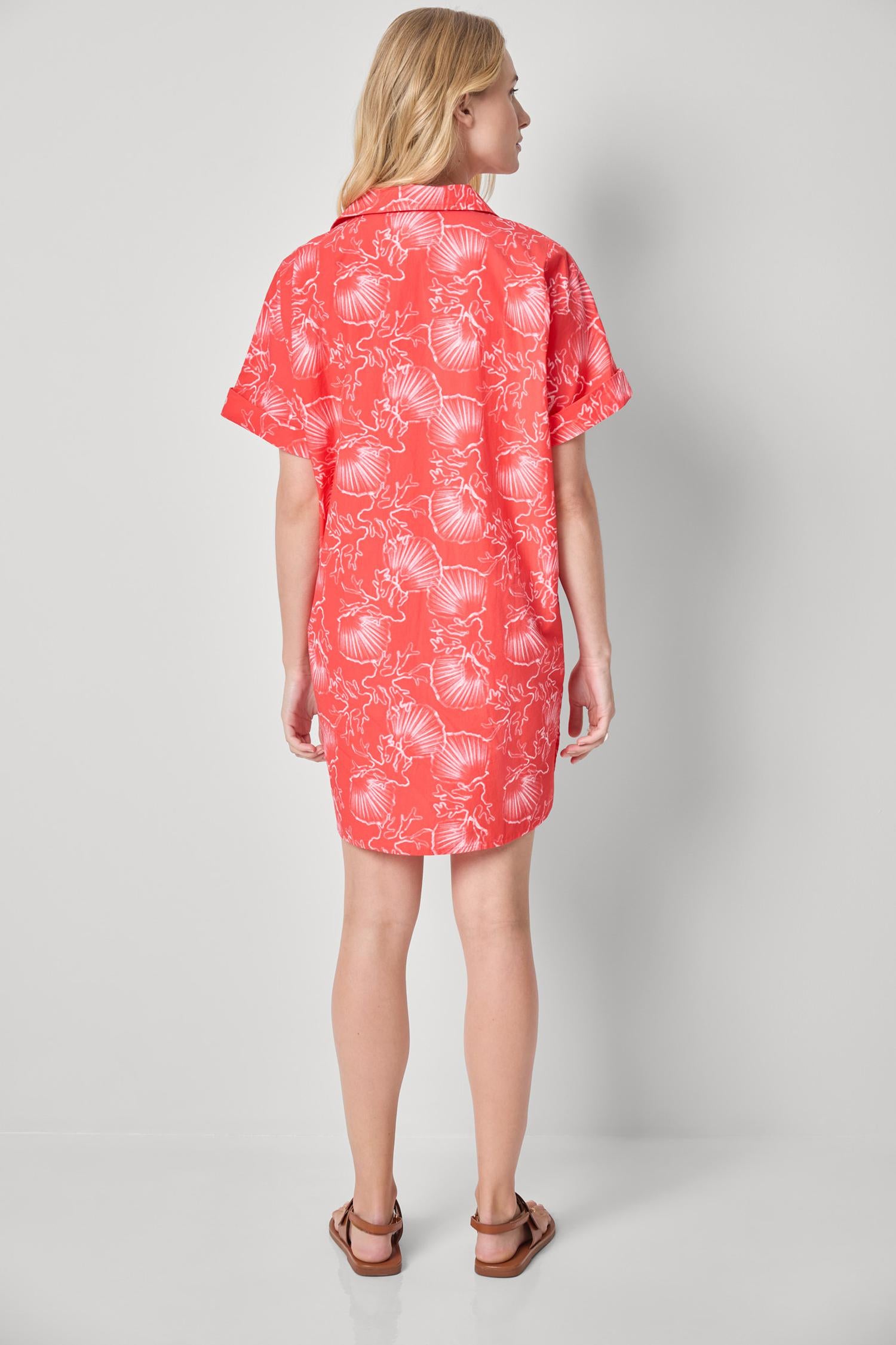 Dolman Poplin Shirt Dress