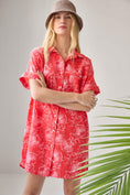 Load image into Gallery viewer, Dolman Poplin Shirt Dress
