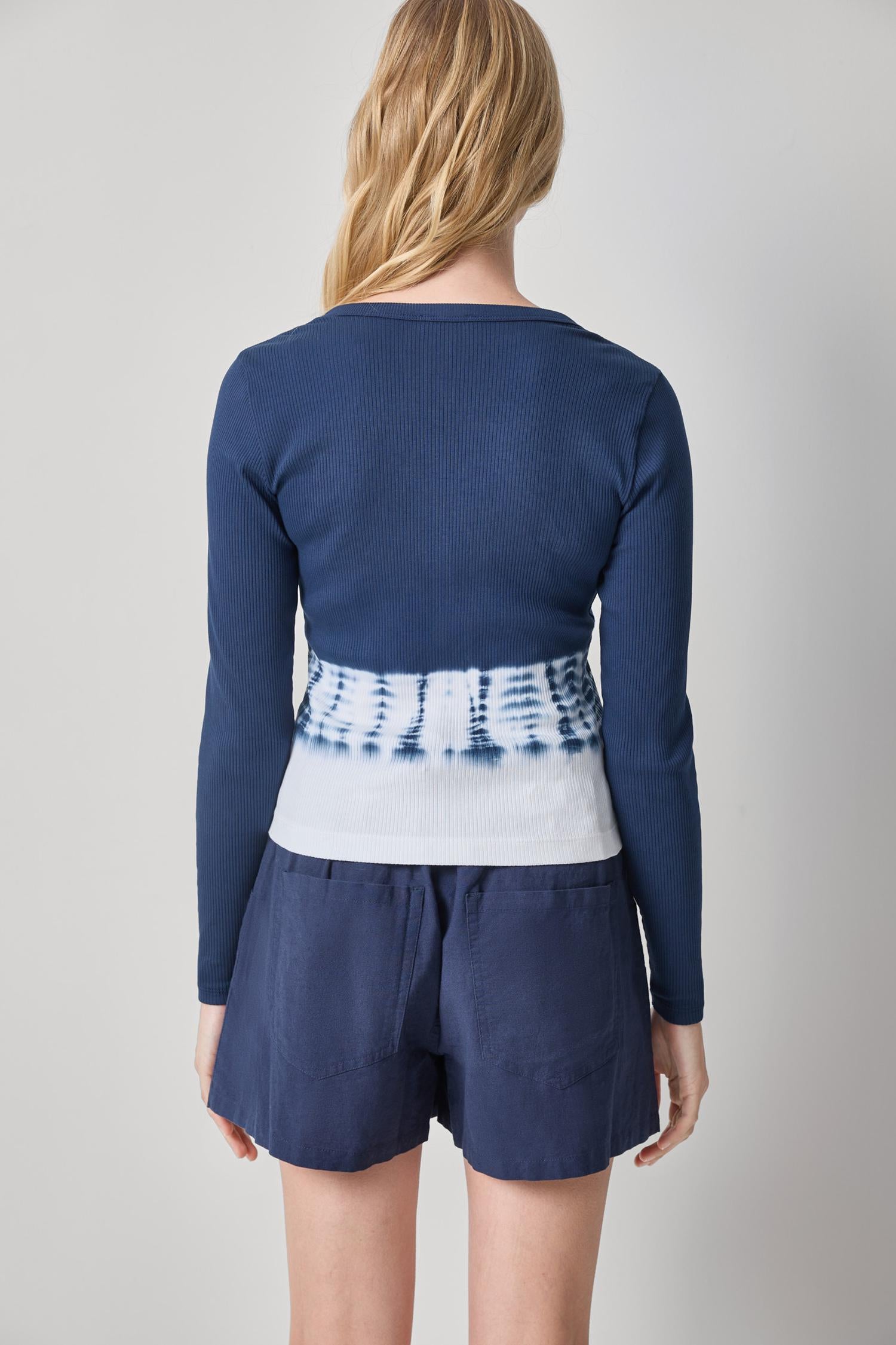 Bamboo Dye V-Neck Cardigan