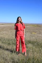 Matador Pants I Red Floral