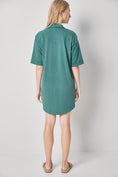 Load image into Gallery viewer, Organic Easy Shirt Dress I Everglade
