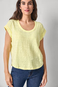 Load image into Gallery viewer, Cuff Sleeve Boxy Top I Buttercup

