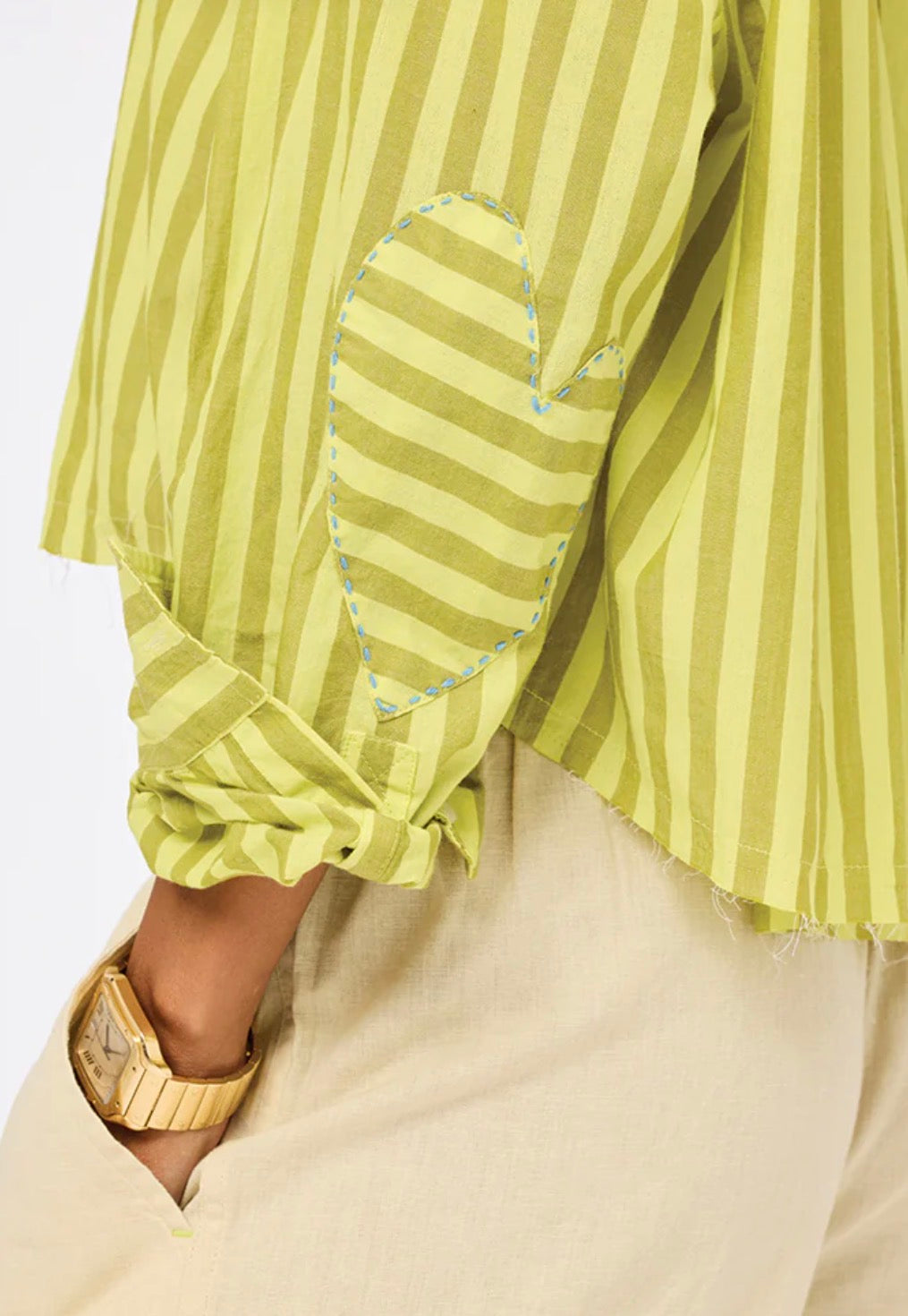 Tia Faded Stripe Shirt