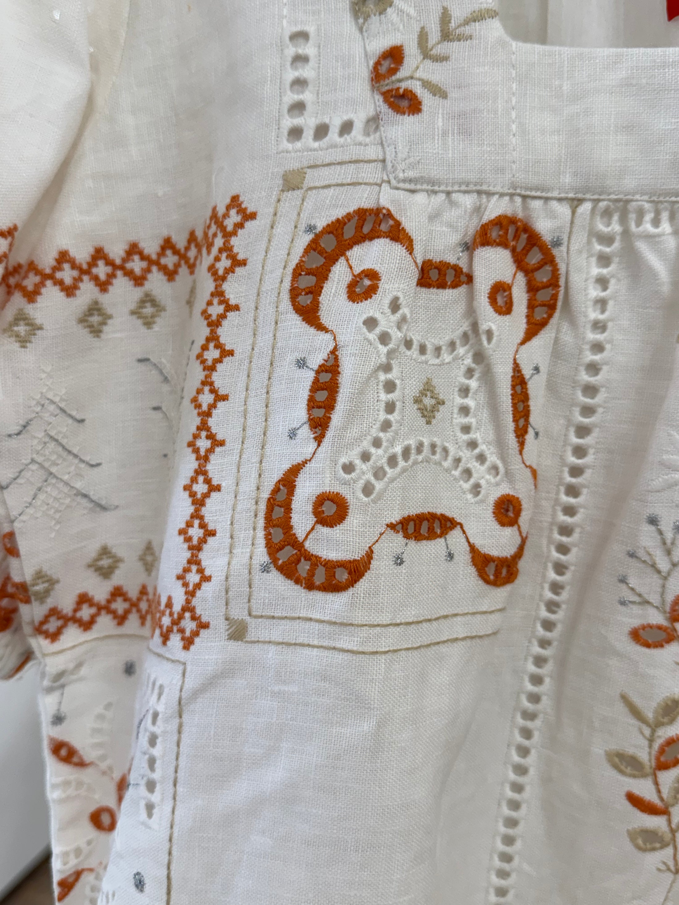 Square Neck Short Dress - Oaxaca Linen
