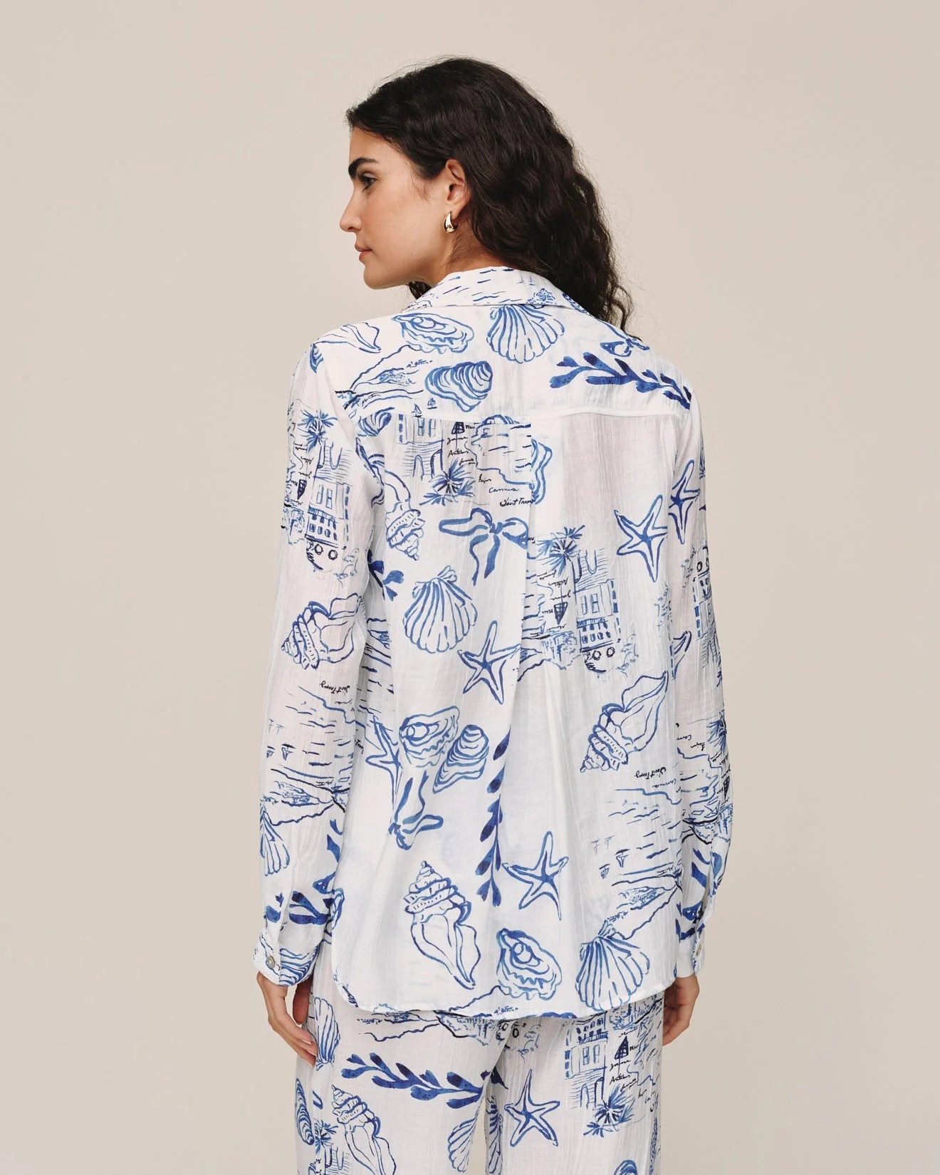 Classic Button Down I Riviera Print