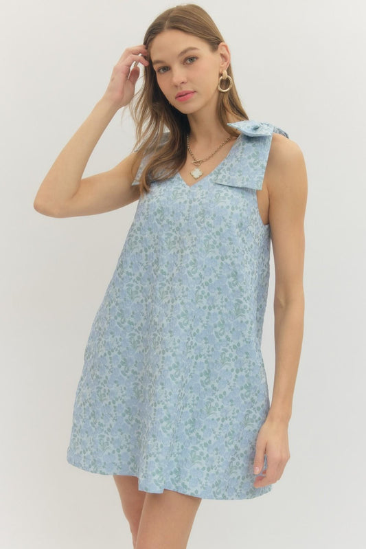 Bow Dress I Blue