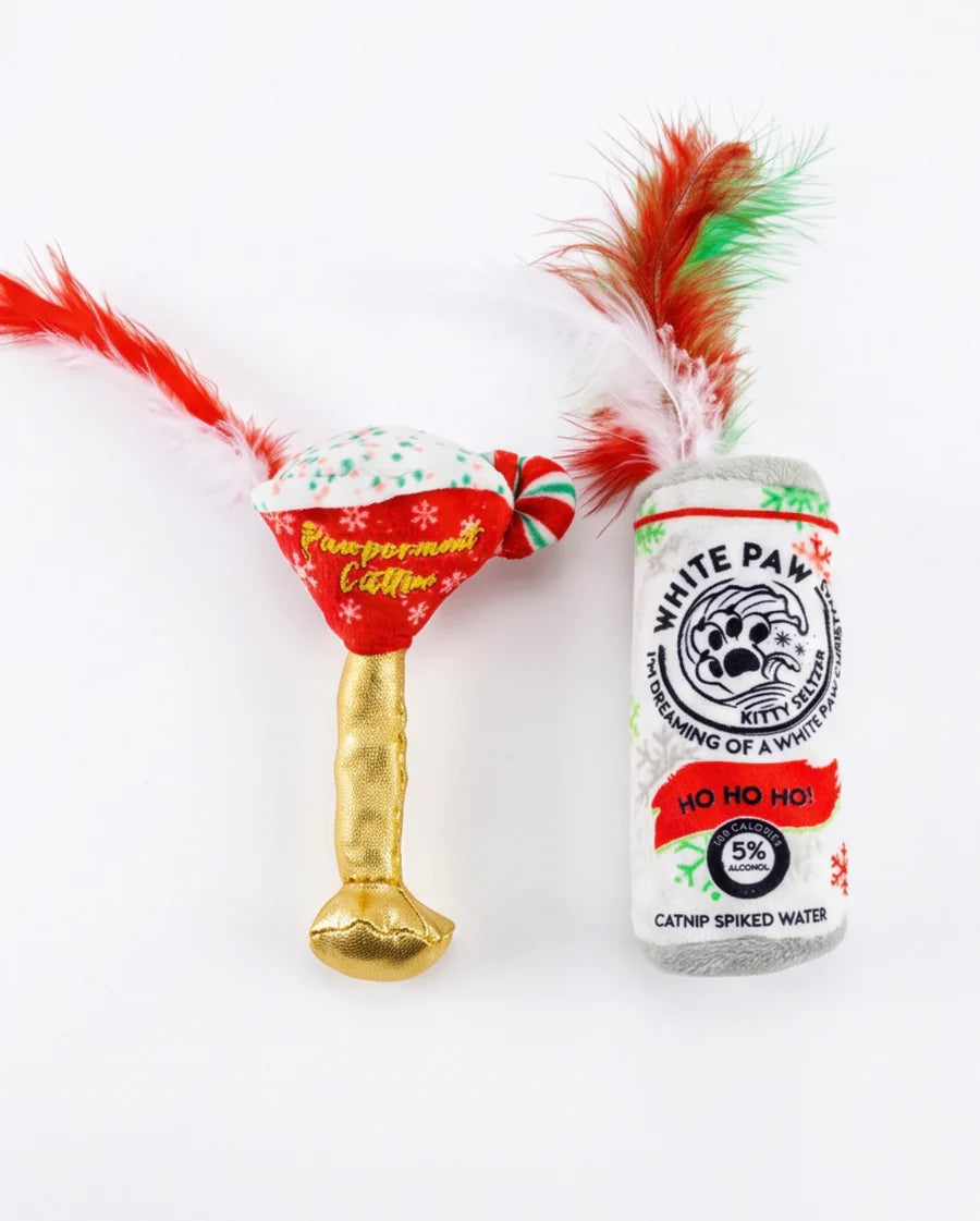 White Paw Kitty Seltzer and Pawpermint Cattini