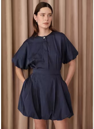 Elvaora Dress- Navy