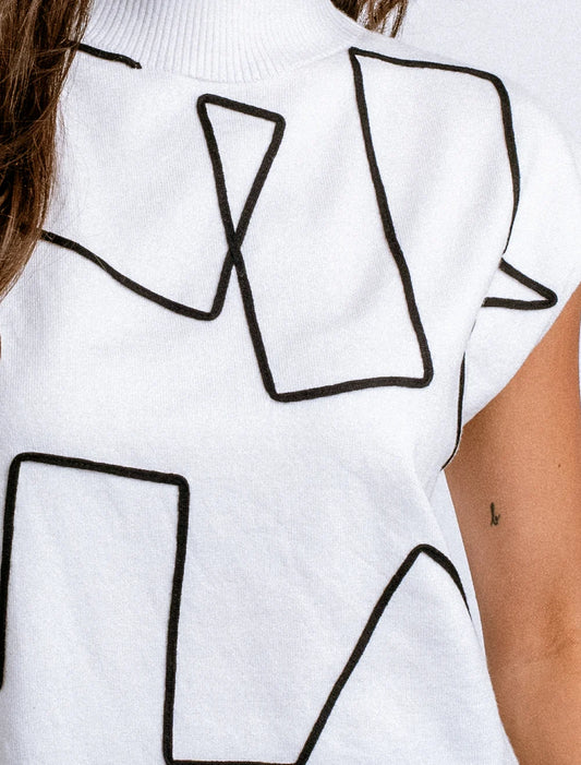 Tetra “Ortho” Top I White/Black