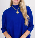 Load image into Gallery viewer, Aja “Ortho Solid” Sweater | Royal Blue O/S
