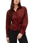 Load image into Gallery viewer, Fitted Button Down | Smoked Crimson

