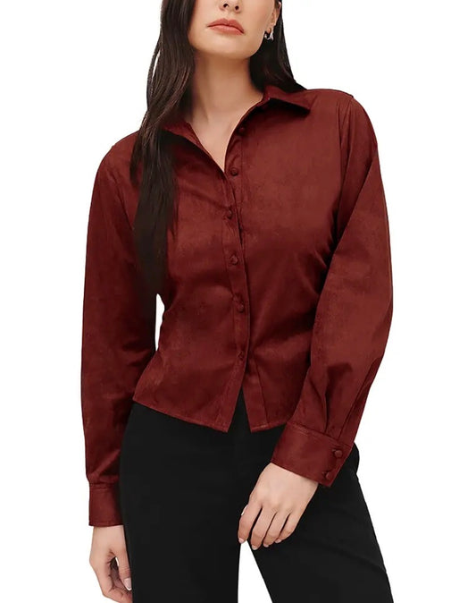 Fitted Button Down | Smoked Crimson