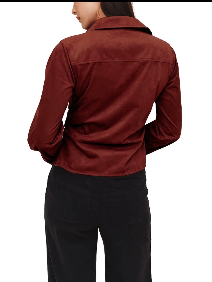 Fitted Button Down | Smoked Crimson