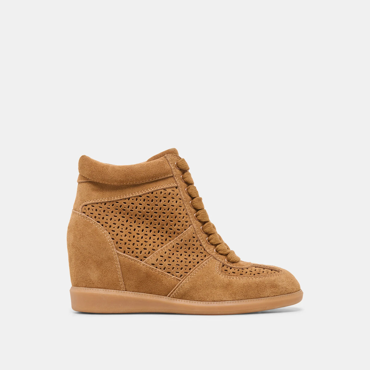 Irlah Wedge | Lt. Brown Suede