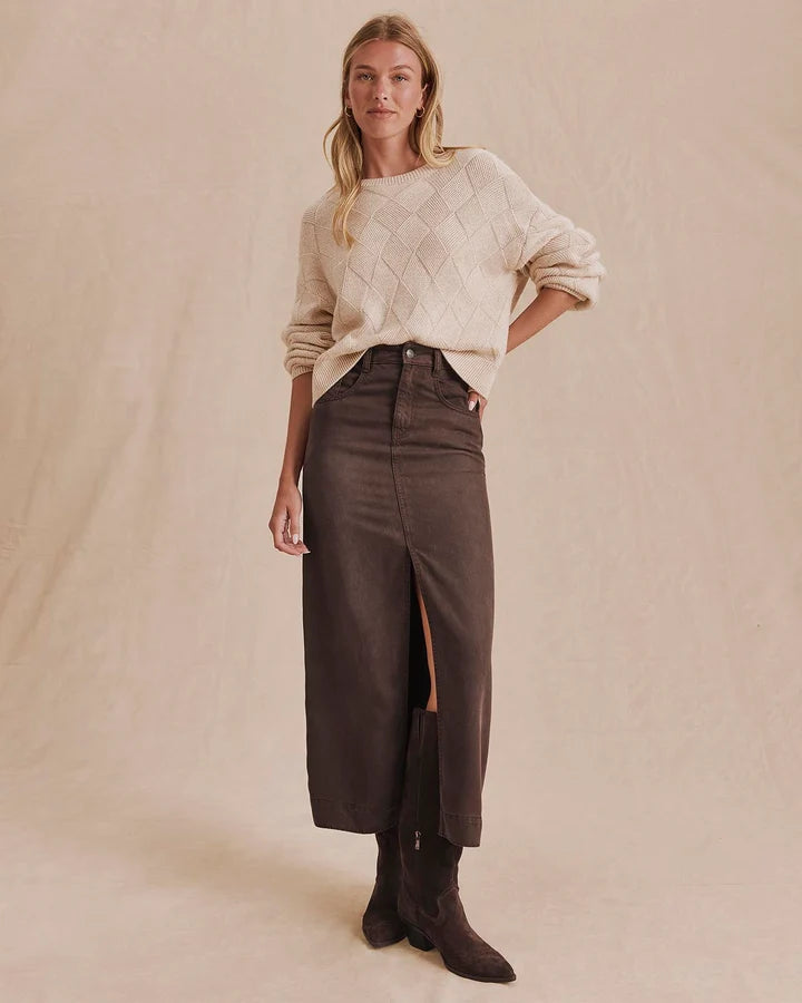 Ryder Suede Skirt | Java
