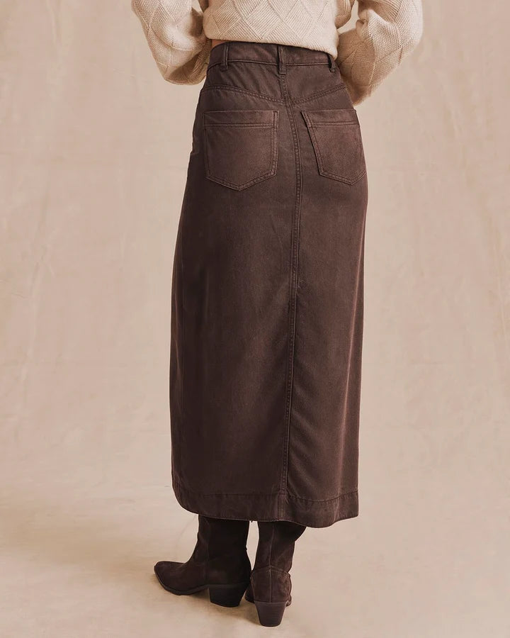 Ryder Suede Skirt | Java