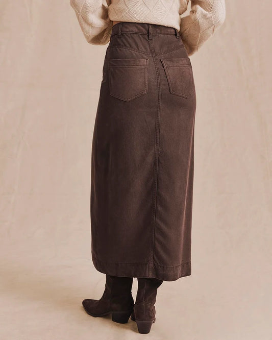 Ryder Suede Skirt | Java