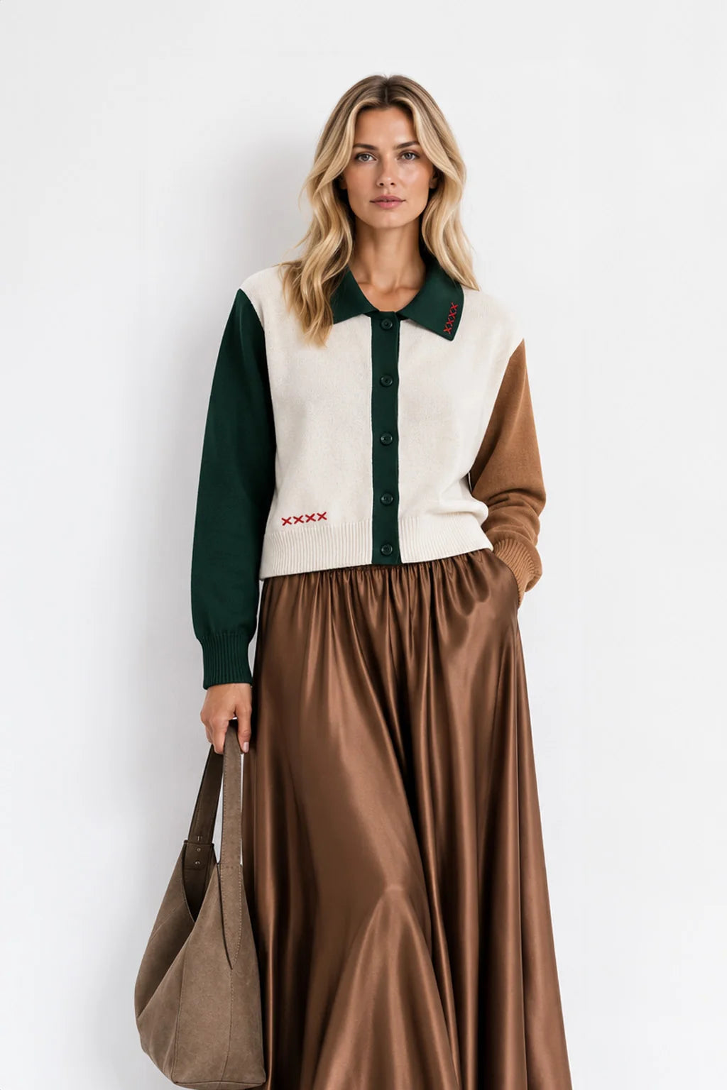Color Block Cardigan
