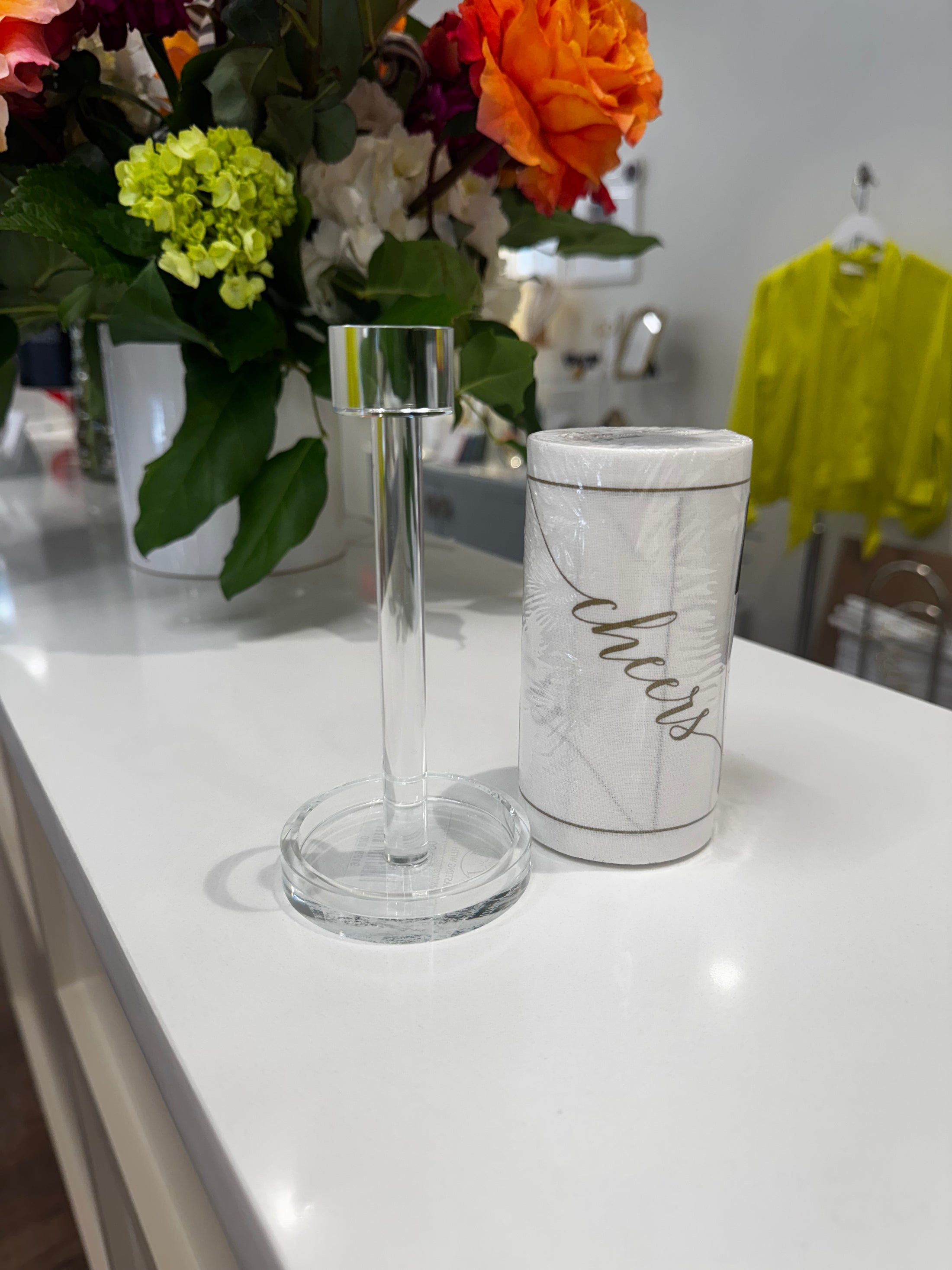 Glass Napkin Stand