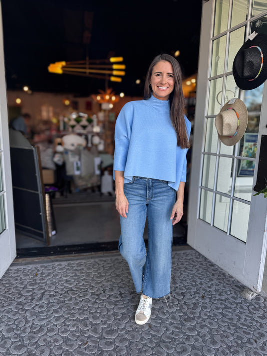 Aja Sweater | Light Blue