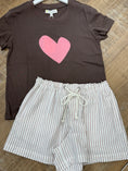 Load image into Gallery viewer, Suke Imperfect Heart Tee I Caramel/Pink
