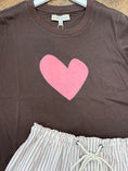 Load image into Gallery viewer, Suke Imperfect Heart Tee I Caramel/Pink
